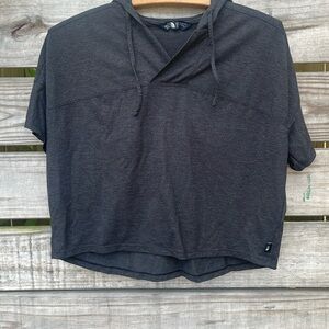 North Face Hooded Crop Top- xs
